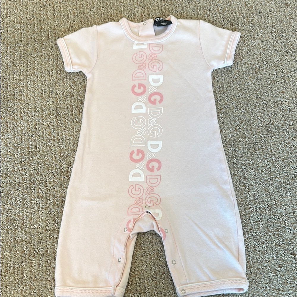 D&G Baby Pink Romper